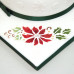 Poinsettia Garland, stencil o utstickare